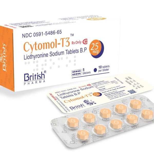 British Pharma T3 (Cytomol) 25mg